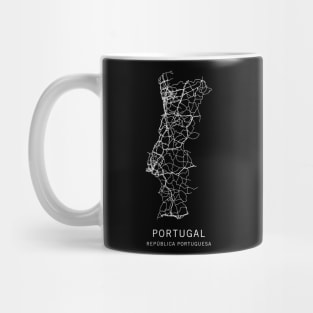 Portugal Road Map Mug